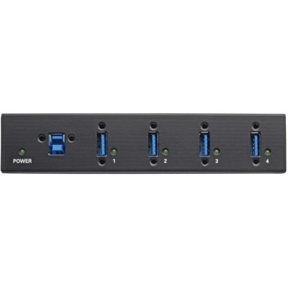 Tripp Lite 4-Port Industrial-Grade USB 3.0 SuperSpeed Hub 20 kV ESD Immunity Metal Housing Mountable