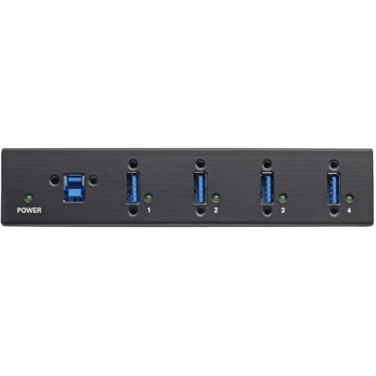 Tripp Lite 4-Port Industrial-Grade USB 3.0 SuperSpeed Hub 20 kV ESD Immunity Metal Housing Mountable