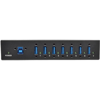 Tripp Lite 7-Port Industrial-Grade USB 3.0 SuperSpeed Hub 20 kV ESD Immunity Metal Housing Mountable