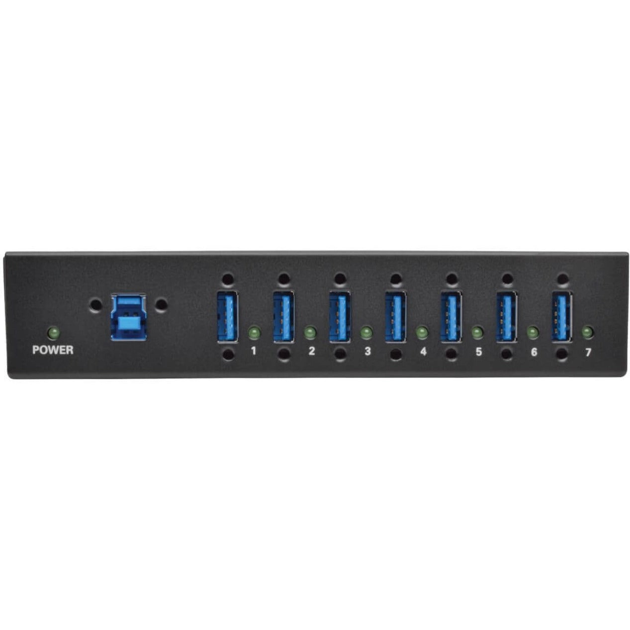 Tripp Lite 7-Port Industrial-Grade USB 3.0 SuperSpeed Hub 20 kV ESD Immunity Metal Housing Mountable