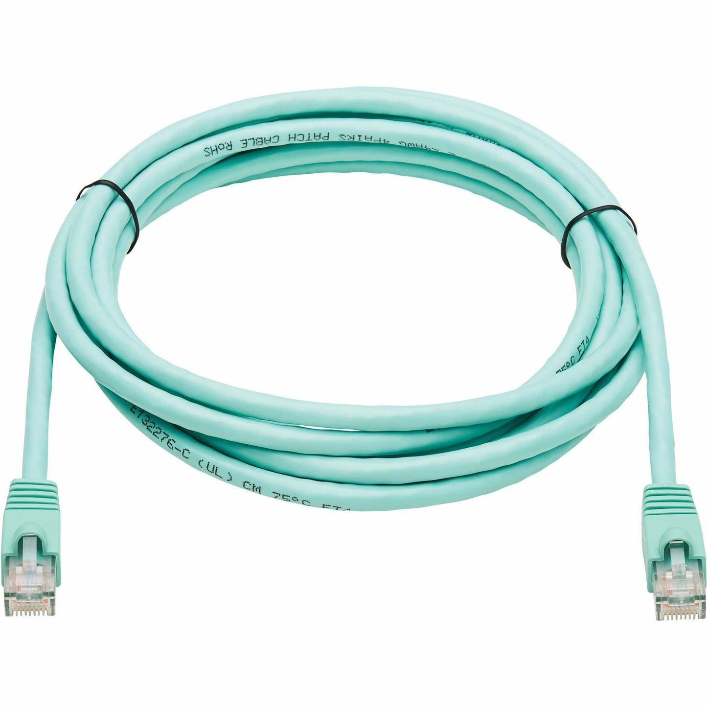 Tripp Lite Cat6a 10G Snagless UTP Ethernet Cable (RJ45 M/M) Aqua 10 ft. (3.05 m)