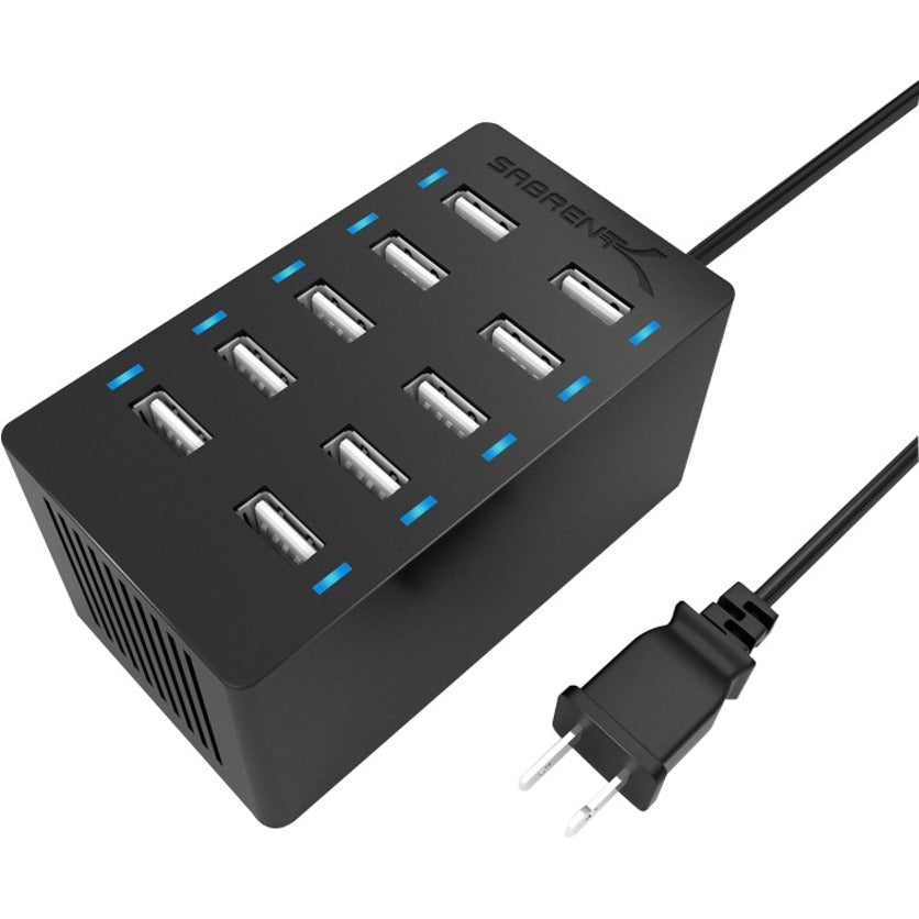 60W 10PORT USB CHARGER 12A     