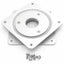 Vesa Rotating Plate White