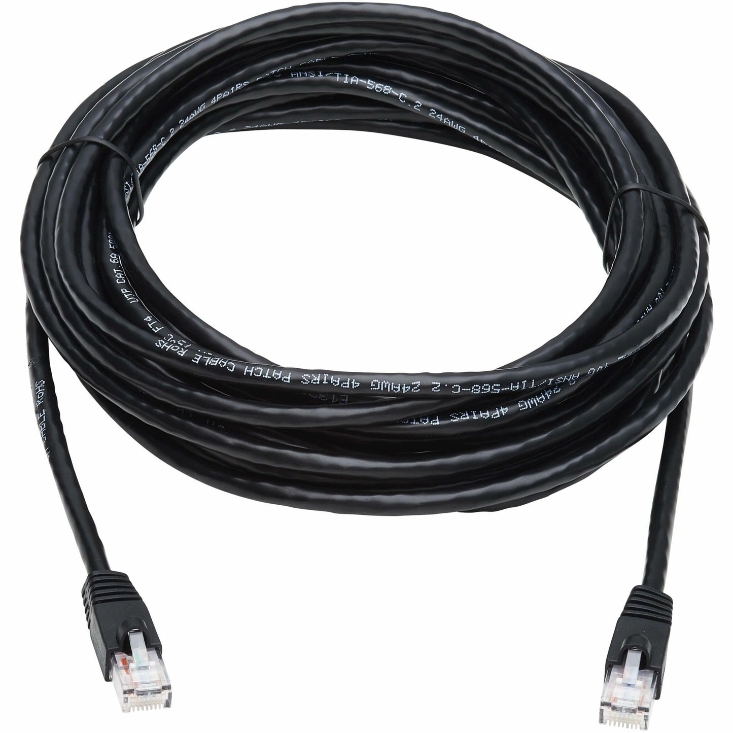 Tripp Lite Cat6a 10G Snagless UTP Ethernet Cable (RJ45 M/M) Black 25 ft. (7.62 m)