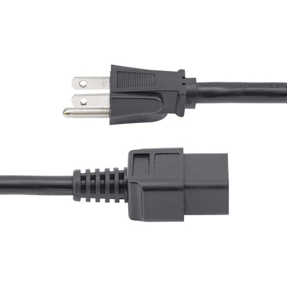 StarTech.com 10ft (3m) Heavy Duty Power Cord NEMA 5-15P to C19 15A 125V 14AWG Computer Power Cord Heavy Gauge Power Cable