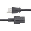 StarTech.com 10ft (3m) Heavy Duty Power Cord NEMA 5-15P to C19 15A 125V 14AWG Computer Power Cord Heavy Gauge Power Cable