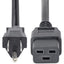StarTech.com 6ft (1.8m) Heavy Duty Power Cord NEMA 5-15P to C19 15A 125V 14AWG Computer Power Cord Heavy Gauge Power Cable