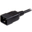 StarTech.com 6ft (1.8m) Heavy Duty Extension Cord IEC C13 to IEC C20 Black Extension Cord 15A 125V 14AWG Heavy Gauge Power Cable