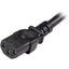 StarTech.com 6ft (1.8m) Heavy Duty Extension Cord IEC C13 to IEC C20 Black Extension Cord 15A 125V 14AWG Heavy Gauge Power Cable