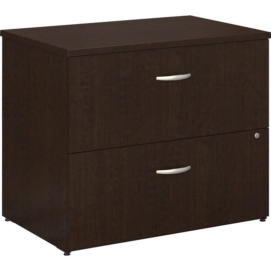 Bush Business Furniture Series C 36W 2 Drawer Lateral File in Mocha Cherry