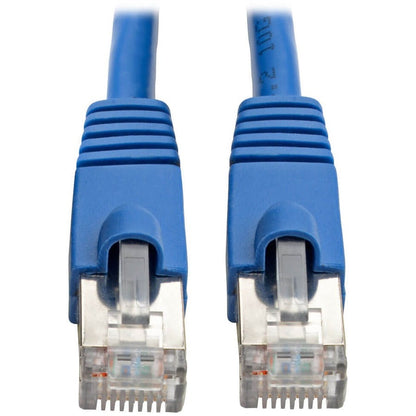 Tripp Lite Cat6a 10G Snagless Shielded STP Ethernet Cable (RJ45 M/M) PoE Blue 1 ft. (0.31 m)