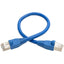 Tripp Lite Cat6a 10G Snagless Shielded STP Ethernet Cable (RJ45 M/M) PoE Blue 1 ft. (0.31 m)