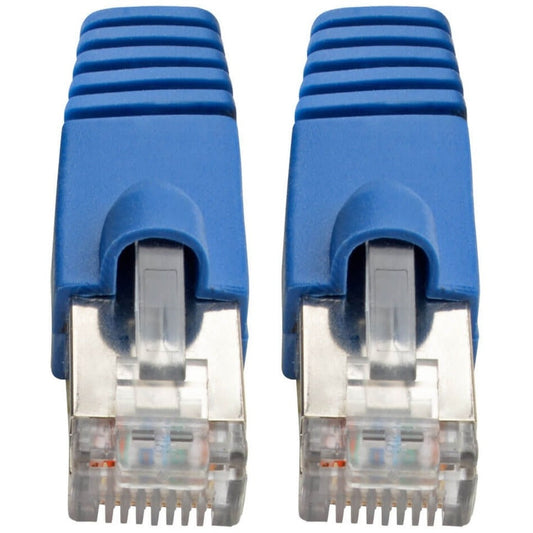 Tripp Lite Cat6a 10G Snagless Shielded STP Ethernet Cable (RJ45 M/M) PoE Blue 5 ft. (1.52 m)