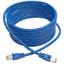Tripp Lite Cat6a 10G Snagless Shielded STP Ethernet Cable (RJ45 M/M) PoE Blue 14 ft. (4.27 m)