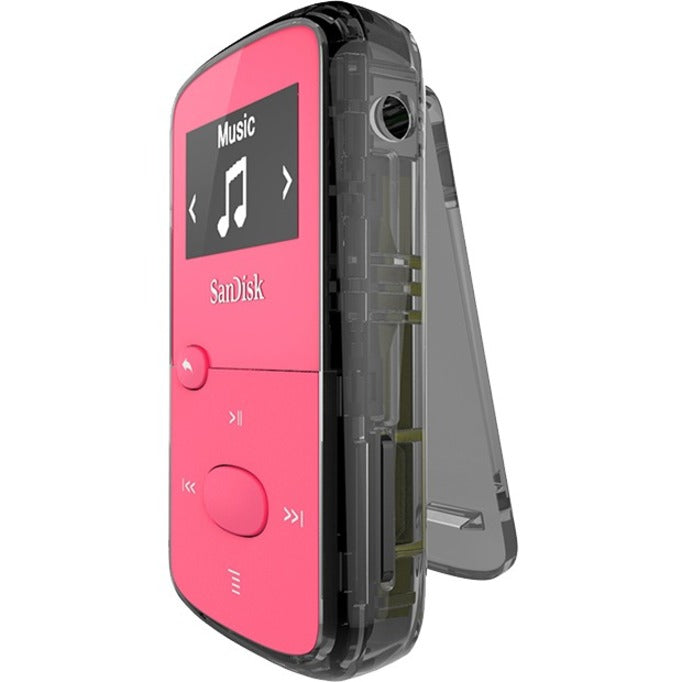 SanDisk Clip Jam SDMX26-008G-G46P 8 GB Flash MP3 Player - Pink