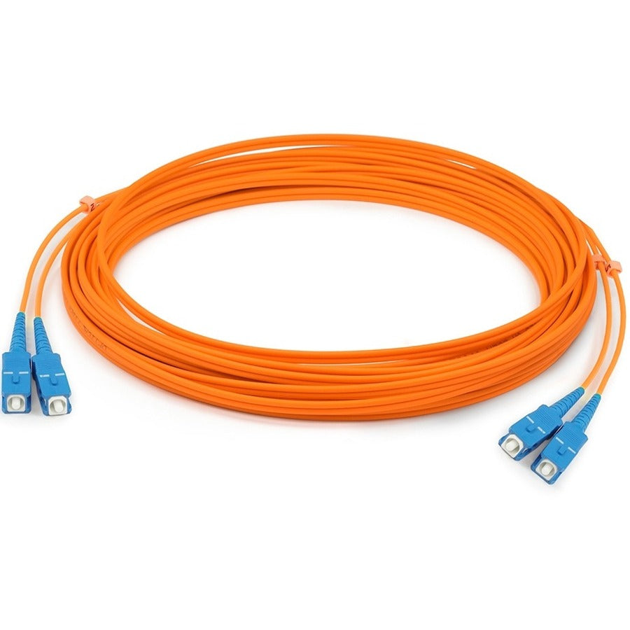 AddOn 30m SC (Male) to SC (Male) Orange OM1 Duplex Fiber OFNR (Riser-Rated) Patch Cable
