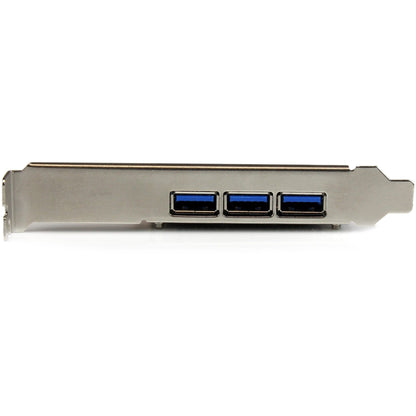 StarTech.com 4 Port PCI Express USB 3.0 Card - 3 External and 1 Internal - 5Gbps