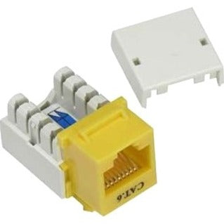 Unirise Cat6 Keystone Jack 110 Type Punch Down Yellow