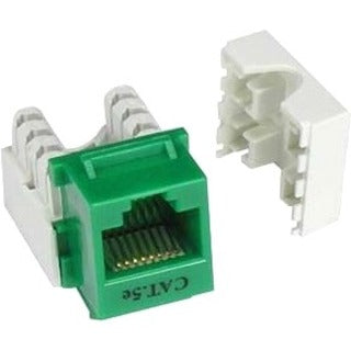 Unirise Cat5e Keystone Jack 110 Type Punch Down Green