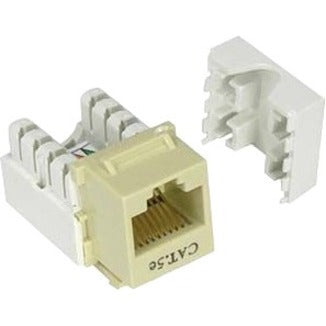 Unirise Cat5e Keystone Jack 110 Type Punch Down Ivory