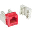 Unirise Cat5e Keystone Jack 110 Type Punch Down Red