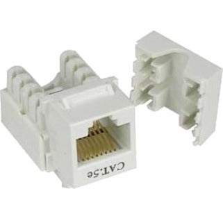 Unirise Cat5e Keystone Jack 110 Type Punch Down White