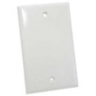 Unirise Blank Wall Plate Single Gang White
