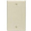 Unirise Blank Wall Plate Single Gang Ivory