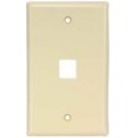 Unirise 1Port Wall Plate Single Gang Ivory