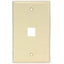 Unirise 1Port Wall Plate Single Gang Ivory