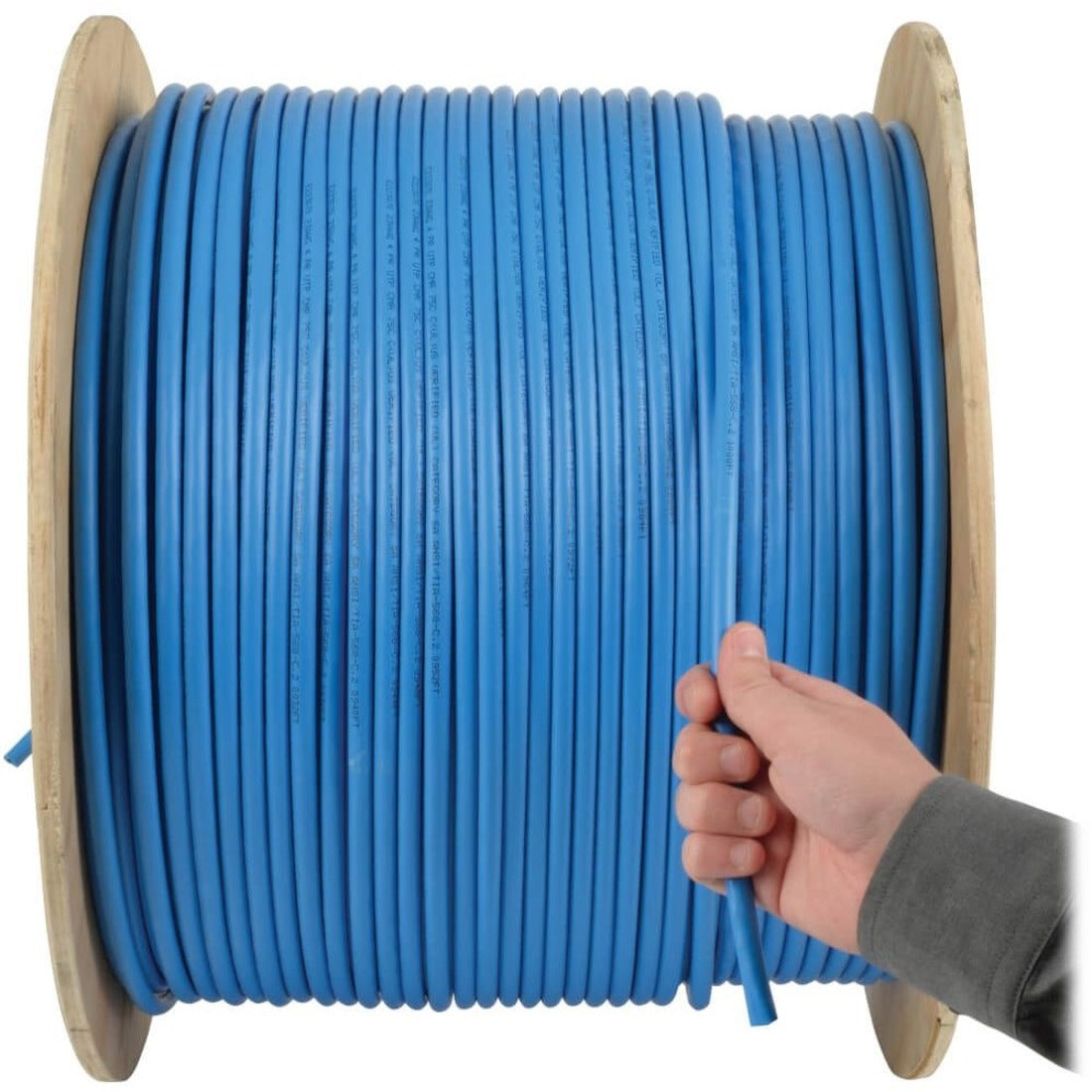 Tripp Lite Cat5e 350 MHz Stranded-Core (UTP) PVC Bulk Ethernet Cable Blue 1000 ft. (304.8 m) TAA