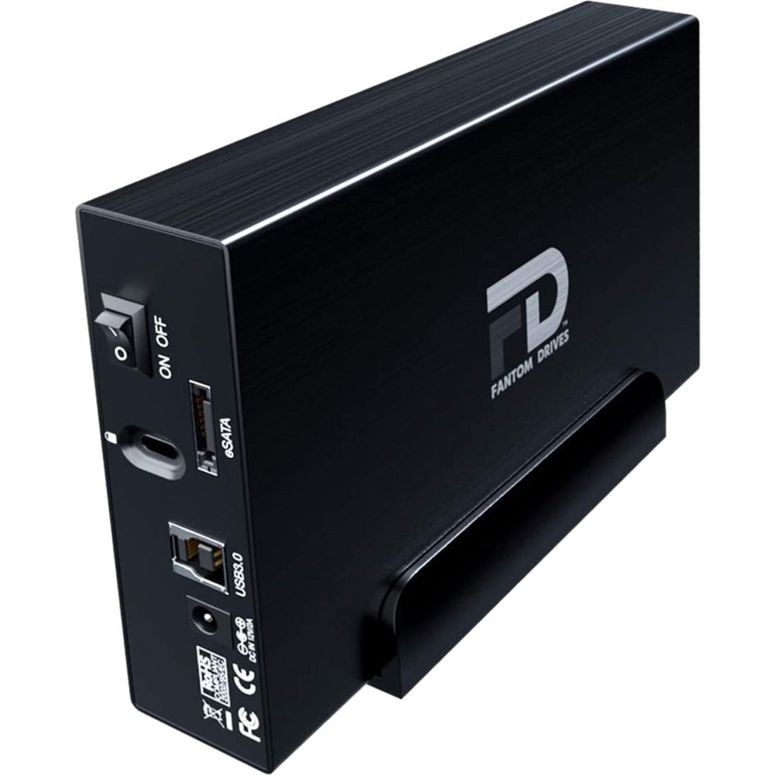 Fantom Drives 6TB External Hard Drive - GFORCE 3 - USB 3 eSATA Aluminum Black GF3B6000EU