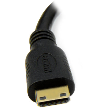 StarTech.com 8 in (20cm) Mini HDMI to DVI Cable DVI-D to HDMI Cable (1920x1200p) HDMI Mini Male to DVI-D Female Display Cable Adapter