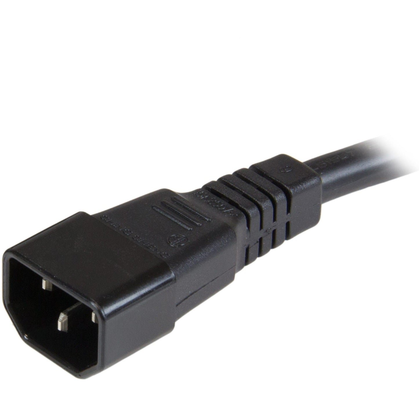 StarTech.com 3 ft Heavy Duty 14 AWG Computer Power Cord - C14 to C19