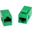 Unirise Cat6 RJ45 Keystone In-line Coupler Green