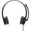 Logitech H151 Stereo Headset with Rotating Boom Mic (Black) - Stereo - 3.5MM AUDIO JACK CONNECTION - Wired - In-Line Control - 22 Ohm - 20 Hz - 20 kHz - Over-the-head - 5.9 ft Cable - Black