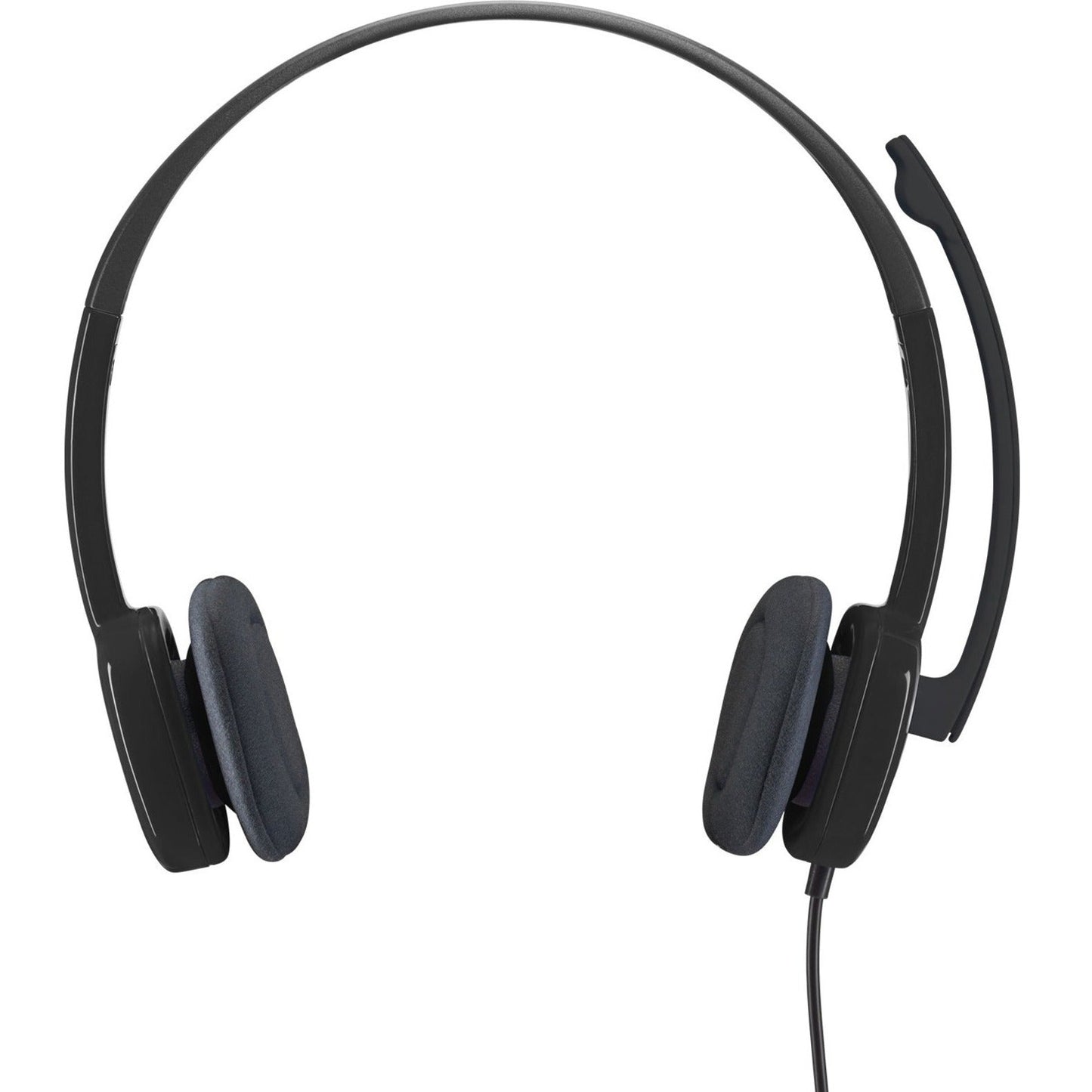 Logitech H151 Stereo Headset with Rotating Boom Mic (Black) - Stereo - 3.5MM AUDIO JACK CONNECTION - Wired - In-Line Control - 22 Ohm - 20 Hz - 20 kHz - Over-the-head - 5.9 ft Cable - Black