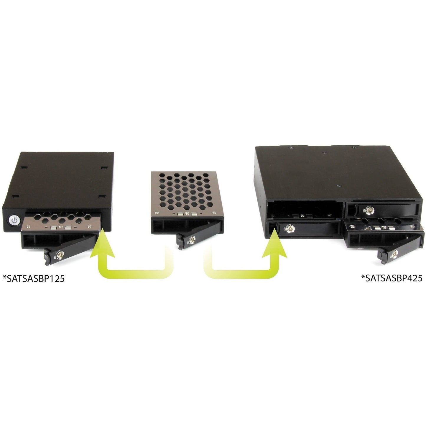 StarTech.com Mobile Rack Backplane for 2.5in SATA/SAS Drive - Supports SAS II & SATA III (6 Gbps)