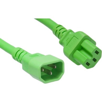 Unirise 2ft Green Power Cord C14-C15