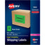 Avery® Neon Shipping Labels for Laser Printers 5-1/2