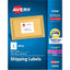Avery® Shipping Labels Sure Feed® Technology Permanent Adhesive 3-1/3