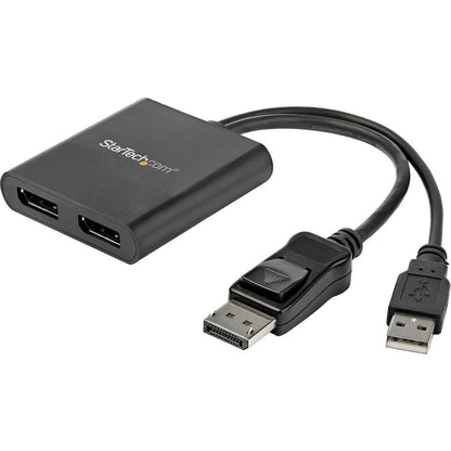 StarTech.com Dual-Monitor DisplayPort 1.2 Splitter DisplayPort to 2x DP Multi-Monitor Adapter Dual 4K 30Hz Computer MST Hub Windows