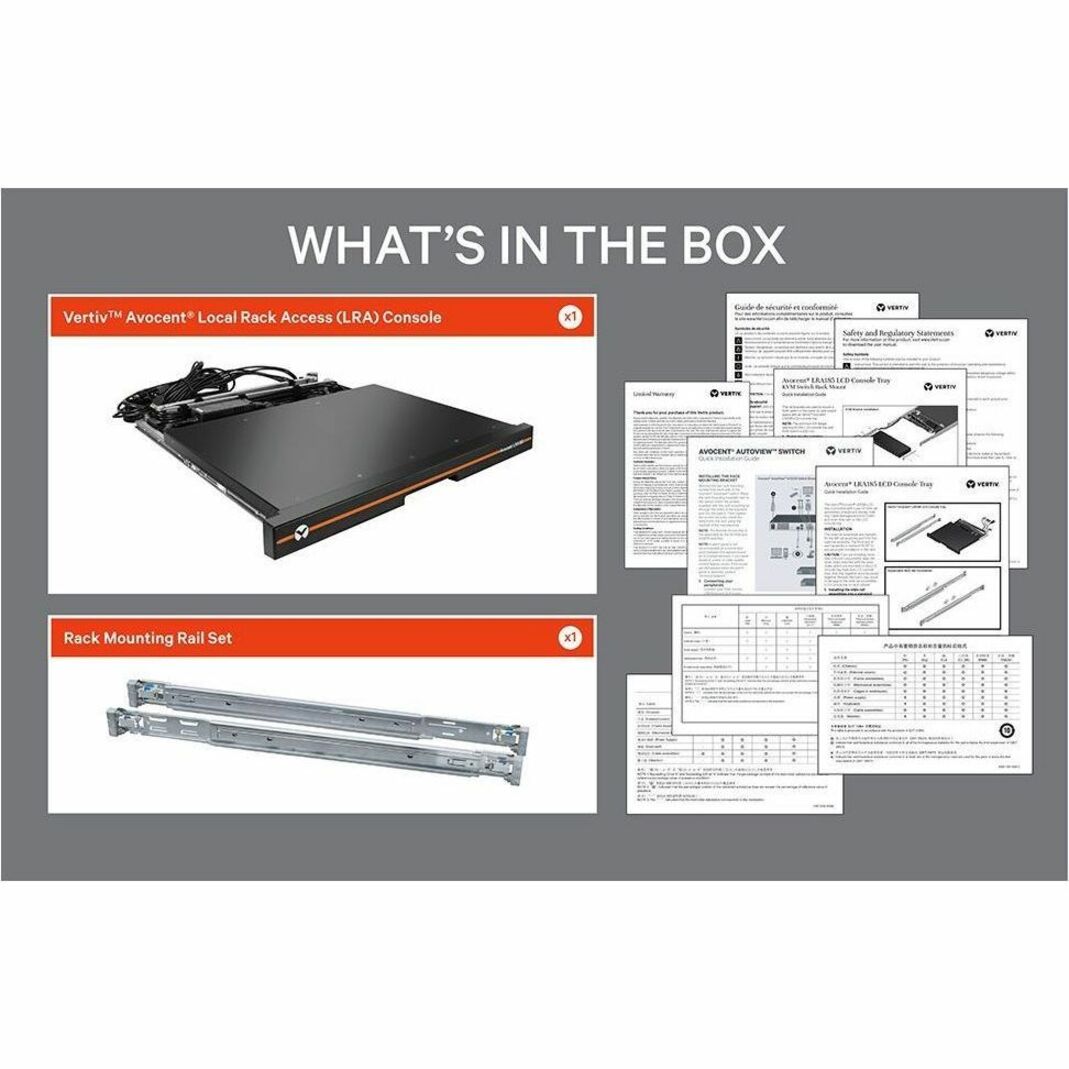 Vertiv Avocent Local Rack Access | 1U | TAA | Rackmount Console