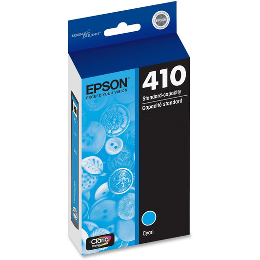 Epson Claria 410 Original Inkjet Ink Cartridge - Cyan - 1 Each