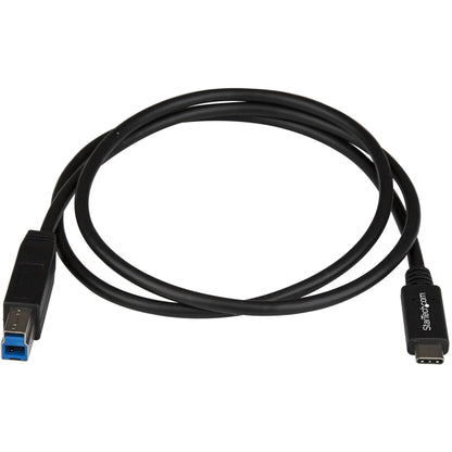 StarTech.com 1m 3 ft USB C to USB B Printer Cable - M/M - USB 3.1 (10Gbps) - USB B Cable - USB C to USB B Cable - USB Type C to Type B Cable