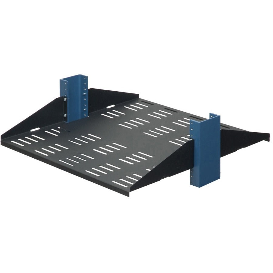 Rack Solutions 2U 2Post Center Mount Shelf 20in Depth (Flanged Down Vented)