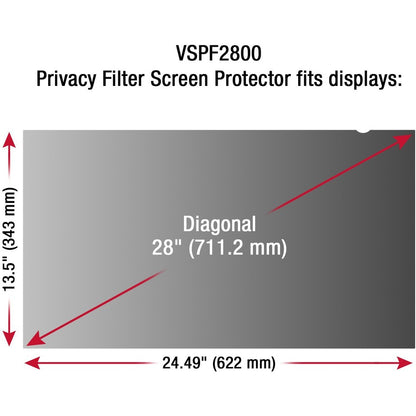 VIEWSONIC 28.0 PRIVACY FILTER  