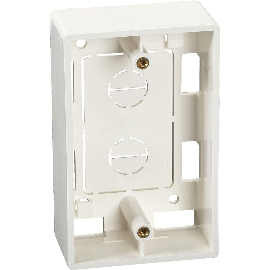 Black Box Surface Mount Box - Single Gang Office White