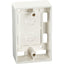 Black Box Surface Mount Box - Single Gang Office White