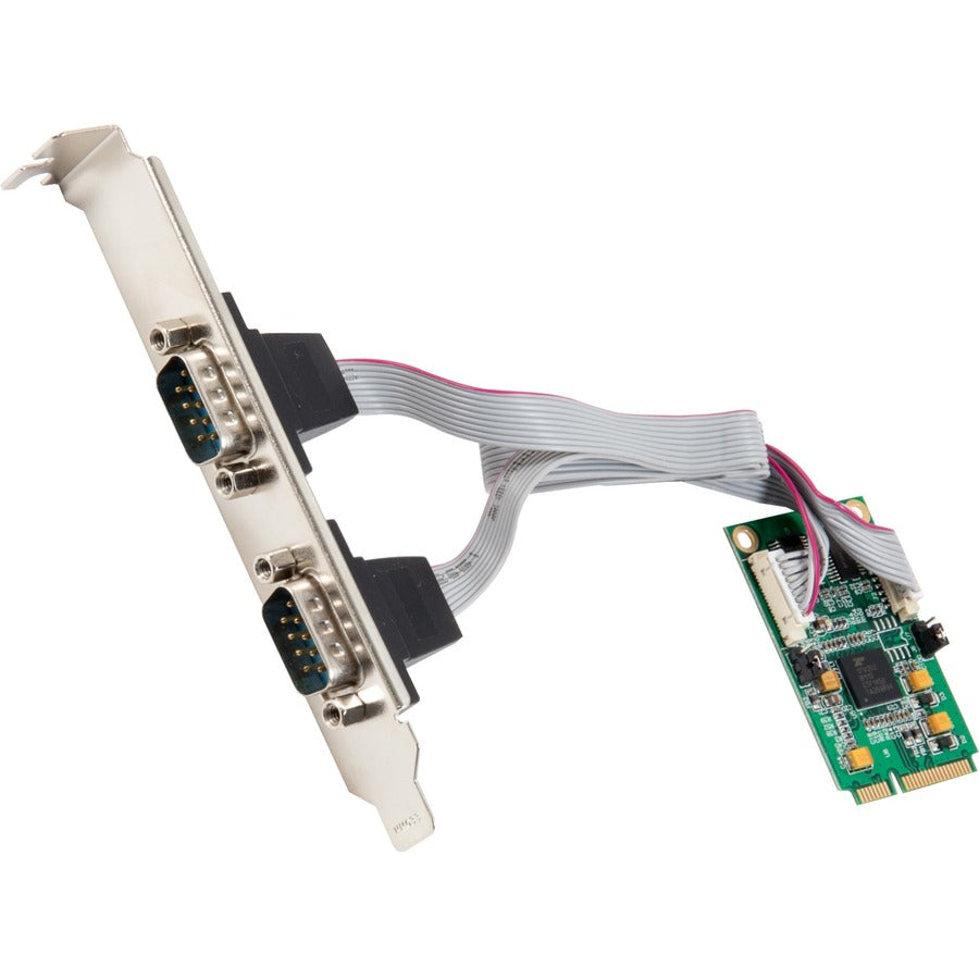 IO Crest 2 Port Serial Mini PCI-e Controller Card (RS-232 DB9 RS-422 RS-485)